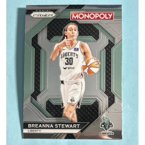 LIBERTY -BREANNA STEWART WNBA 2024 Panini Monopoly Prizm Card#WNBA4 - Picture 1 of 2